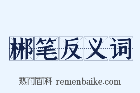 郴笔反义词是什么意思的图片